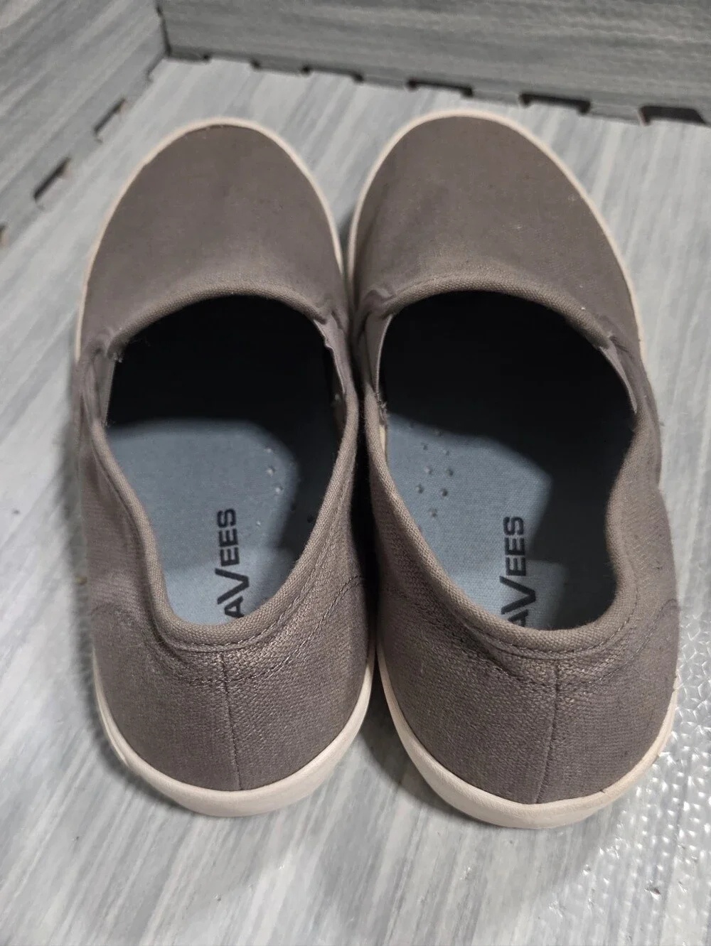 SEAVEES linen Baja slip on Grey Mens shoe size 10